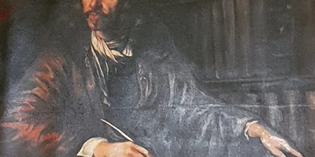 Powiększ grafikę: Portret Jana Heweliusza, patrona  szkoły.